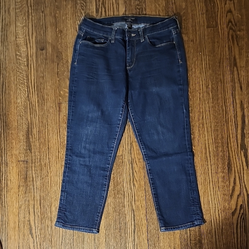 Banana Republic Blue Ankle Cropped Jeans